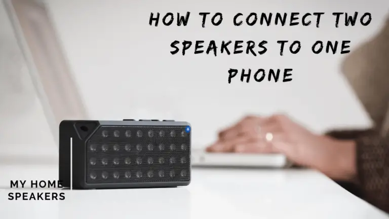 How to connect two speakers to one phone.