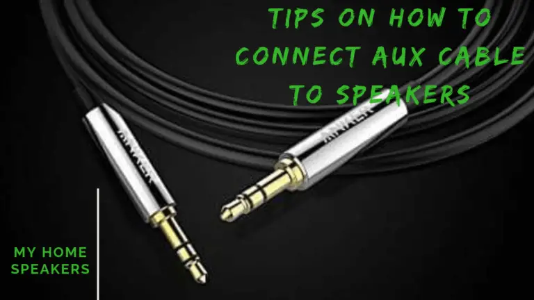 Guide About how to connect aux cable to speakers