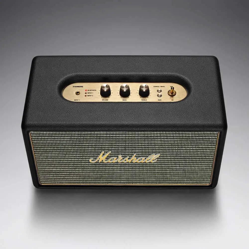 Marshall Black Stanmore Bluetooth Speaker 10 All-round Best Vintage Speakers Under 500 Dollars.