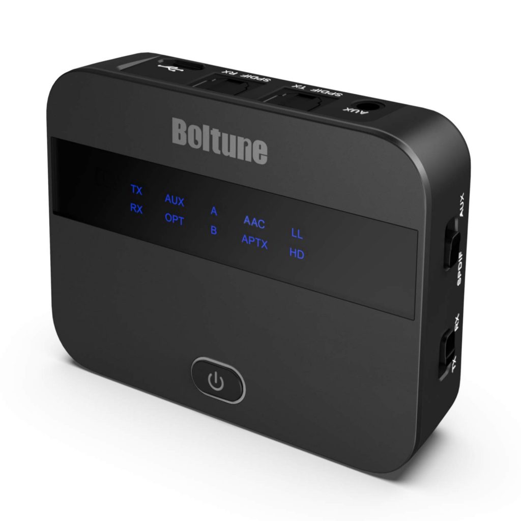 Boltune aptX Low Latency Bluetooth V5.0 Transmitter Receiver