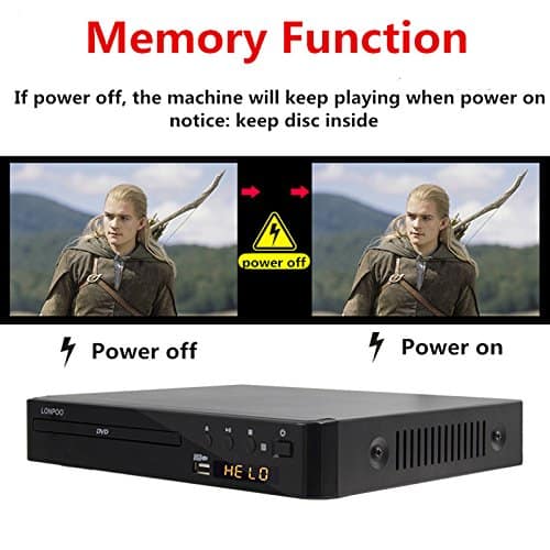 LONPOO All Multi Region Free CD / DVD Player for TV