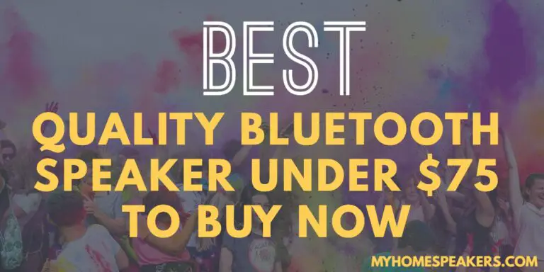 Best Bluetooth speaker under $75 To Buy Now