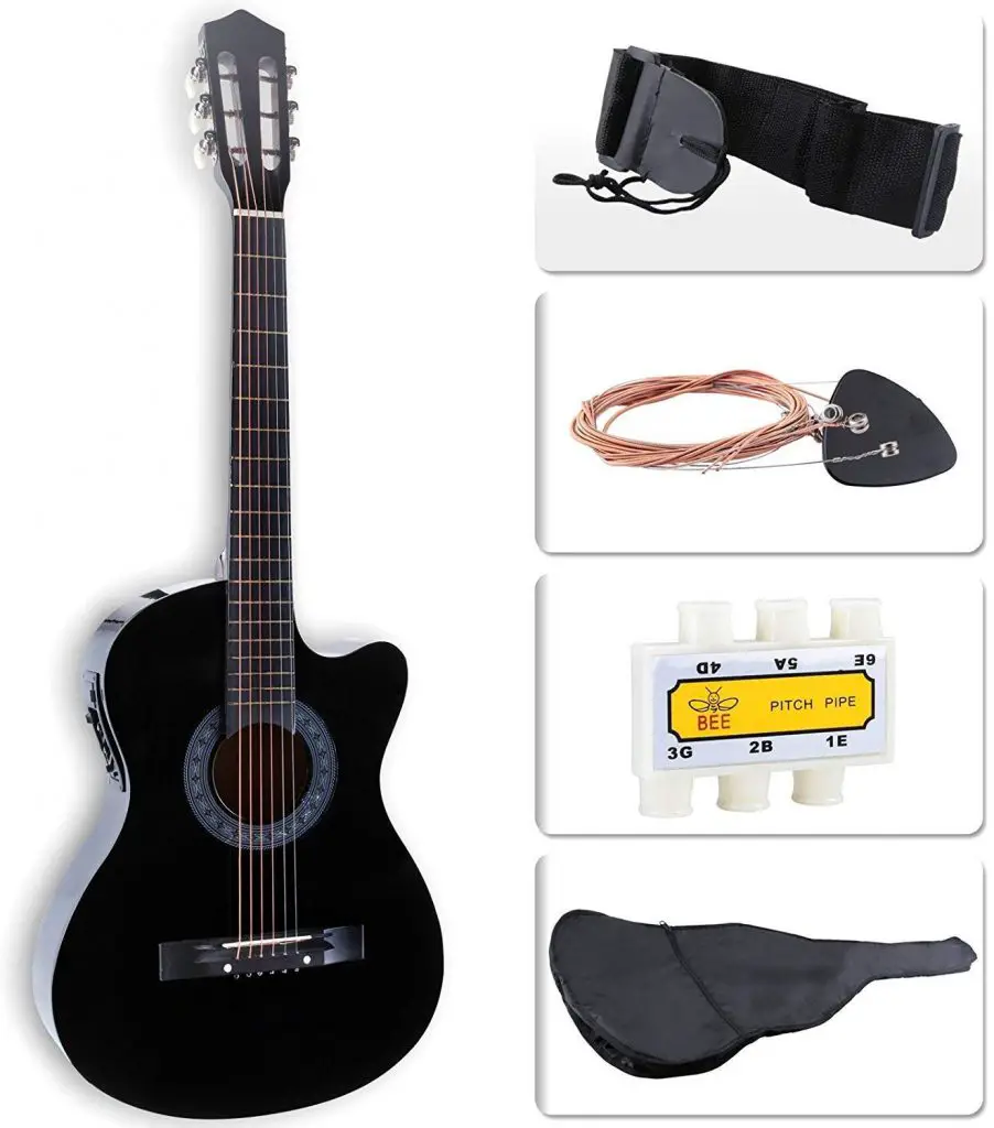 LAGRIMA 38-inch Acoustic-Electric Guitar