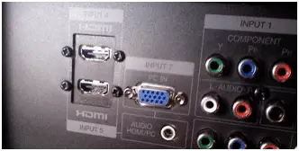 VGA input port