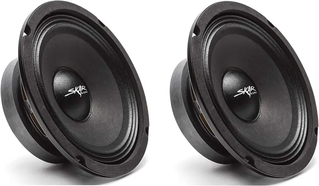 Skar Audio (2) FSX65-4 (2) FSX65-4 300-Watt 6.5-Inch 4 Ohm MID-Range Loudspeakers