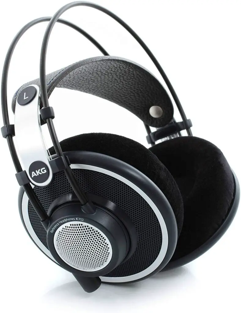 Black AKG Pro Audio K702 Over-Ear Studio Headphones
