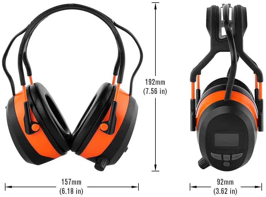 Electronic Noise Reduction Safety Ear Muffs Protection by WULFPOWERPRO