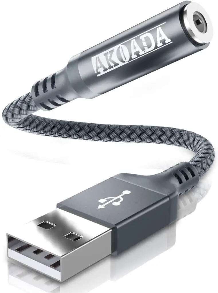 AkoaDa USB to Audio Jack Adapter